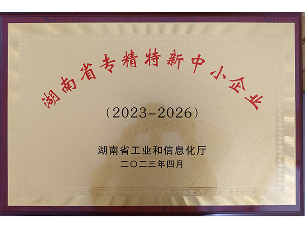 湖南省专精特新中小企业